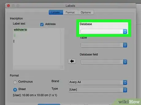 Image titled Print Address Labels Using OpenOffice Step 5