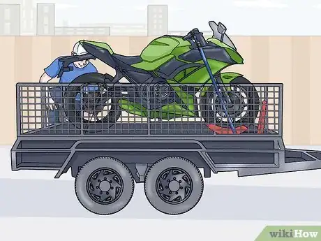 Image titled Tie Down a Street Bike on a Trailer Step 12