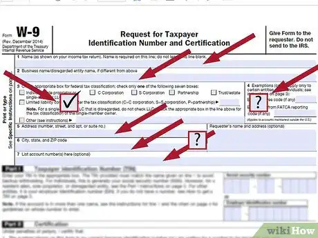 Image titled Complete a W9 Tax Form Step 2