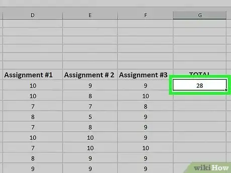 Image titled Create a Gradebook on Microsoft Excel Step 12