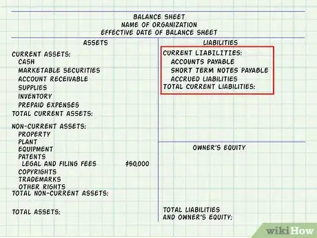 Image titled Make a Balance Sheet for Accounting Step 8