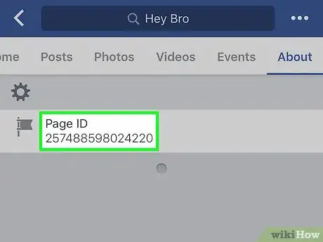 Image titled Find a Page ID on Facebook Step 5