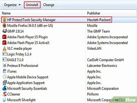 Image titled Uninstall HP ProtectTools Security Manager Step 4