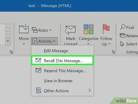 Image titled Recall an Email in Outlook Step 5