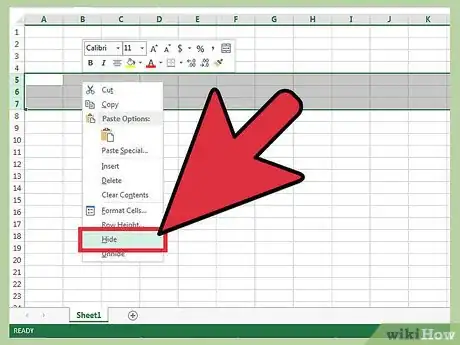 Image titled Hide Rows in Excel Step 2