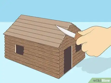 Image titled Build a Miniature Faux Log Cabin Step 14