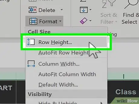 Image titled Unhide Rows in Excel Step 17