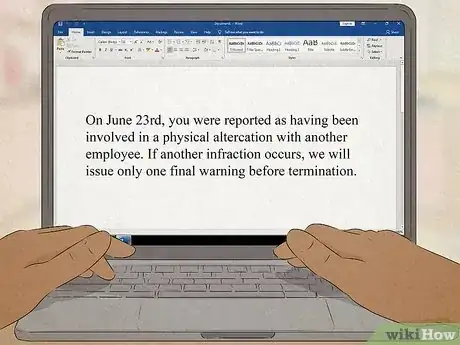 Image titled Know When to Give an Employee a Written Warning Step 7