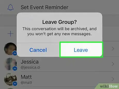 Image titled Leave a Conversation on Facebook Messenger Step 6