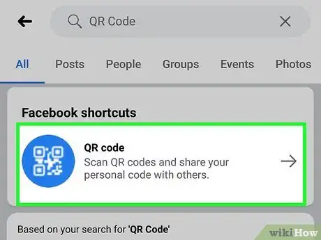 Image titled Use QR Codes on Facebook on Android Step 10