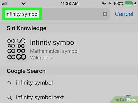 Image titled Make the Infinity Symbol on an iPhone Step 9