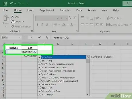 Image titled Convert Measurements Easily in Microsoft Excel Step 6