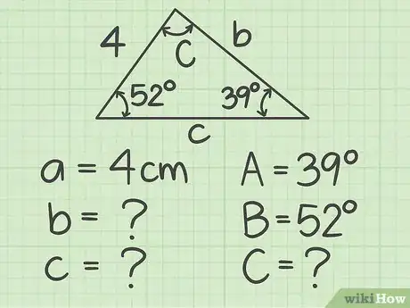 Image titled Use the Laws of Sines and Cosines Step 2