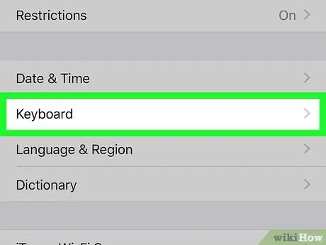 Image titled Enable the Emoji Emoticon Keyboard in iOS Step 3