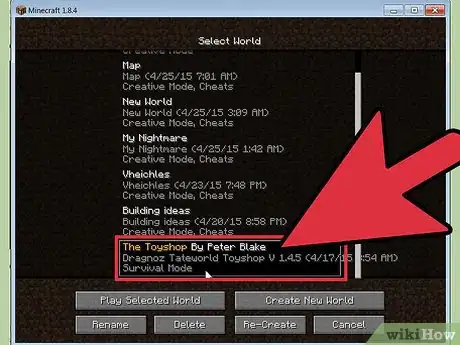 Image titled Install Custom Maps in Minecraft Step 15