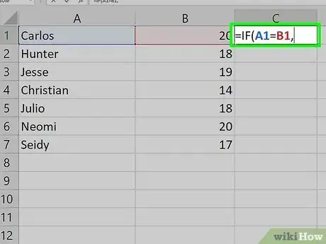 Image titled Use If‐Else in Excel Step 3