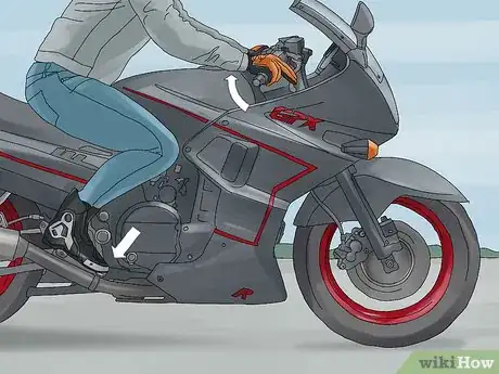 Image titled Brake Properly on a Motorcycle Step 9