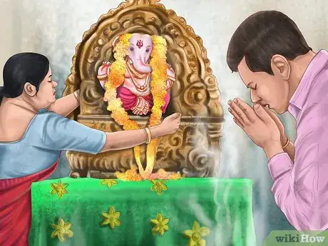 Image titled Pray in Hindu Temples Step 11