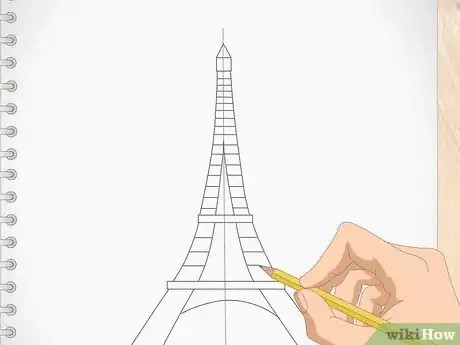 Image titled Draw the Eiffel Tower Step 8