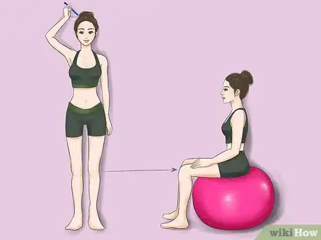 Image titled Choose the Correct Size Yoga Ball Step 1