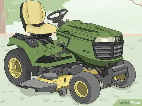 Image titled Start a John Deere Riding Mower Step 1