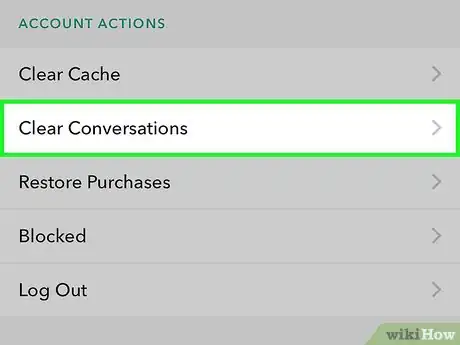 Image titled Delete a Conversation on Snapchat Step 4