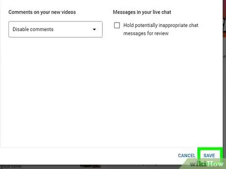 Image titled Disable Comments on Videos on YouTube Step 6