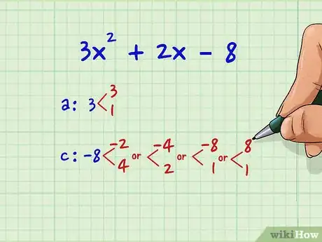 Image titled Factor Second Degree Polynomials (Quadratic Equations) Step 4