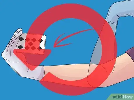 Image titled Throw Cards Accurately Step 5