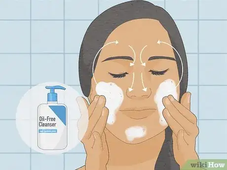 Image titled Wash Your Face with Eyelash Extensions Step 5