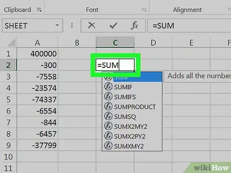 Image titled Subtract in Excel Step 25