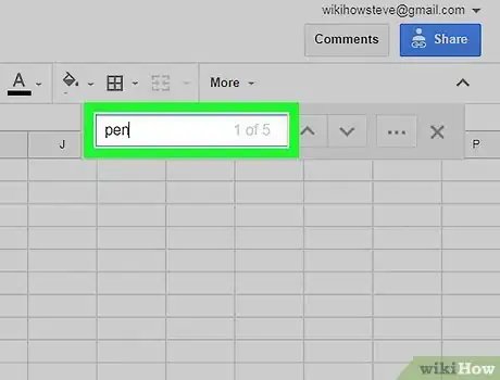 Image titled Search in Google Sheets on PC or Mac Step 4