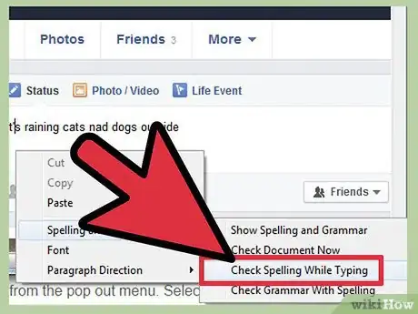 Image titled Put Spell Check on Facebook Step 11