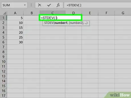 Image titled Calculate Mean and Standard Deviation With Excel 2007 Step 13