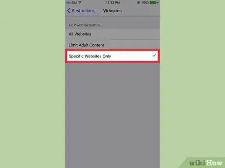 Image titled Block Websites on an iPhone Step 18