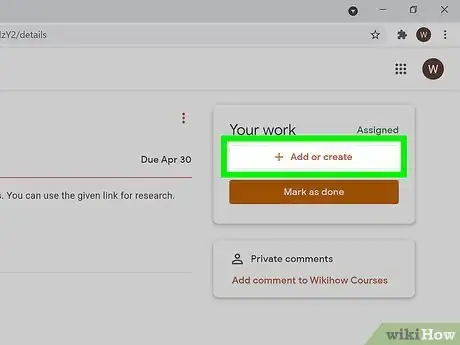 Image titled Upload Homework to Google Classroom Step 5