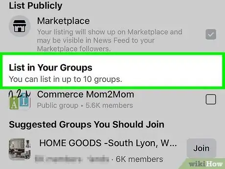 Image titled List Items on Facebook Marketplace Using an iPhone Step 14