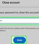 Delete a LinkedIn Account