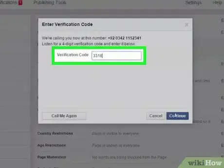 Image titled Verify Your Facebook Page Step 5