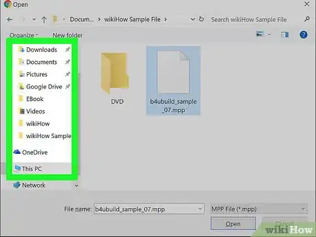 Image titled Open an MPP File on PC or Mac Step 3