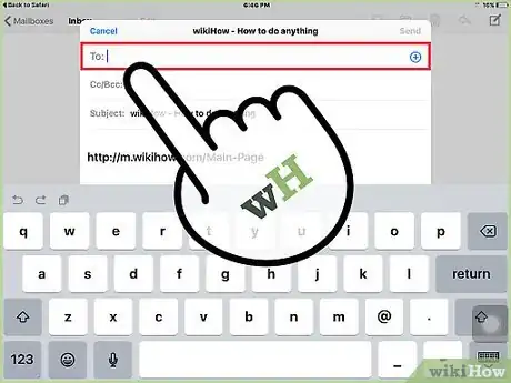 Image titled Mail a Link from an iPad Step 4