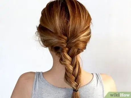 Image titled Do a Fish Tail Plait in Your Hair Step 15