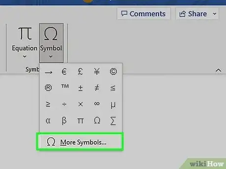 Image titled Insert Symbols in an MS Word Document Step 5