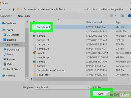 Image titled Import a KML File to Google Earth Step 13