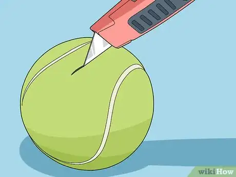 Image titled Make a Match Head Tennis Ball Bomb Step 4