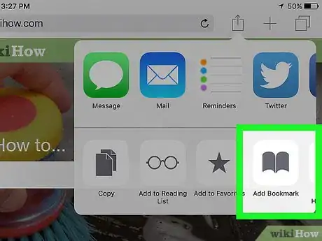 Image titled Add a Bookmark in Safari Step 4
