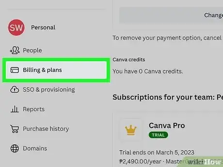 Image titled Cancel Canva Subscription Step 3