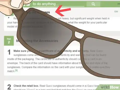 Image titled Spot Fake Gucci Sunglasses Step 5