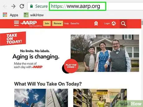 Image titled Join AARP Step 1