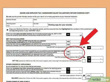 Image titled Complete a Canadian GST Return Step 14